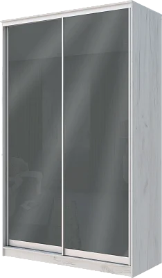 картинка 2-х дверный шкаф купе с цветной пленкой Темно-серый №073 2200 1500 420 от магазина КУПИ КУПЕ